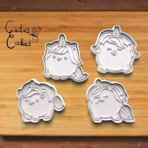 Unicorn Cookie Cutter Stl File for 3d Printer 0123 3D print model