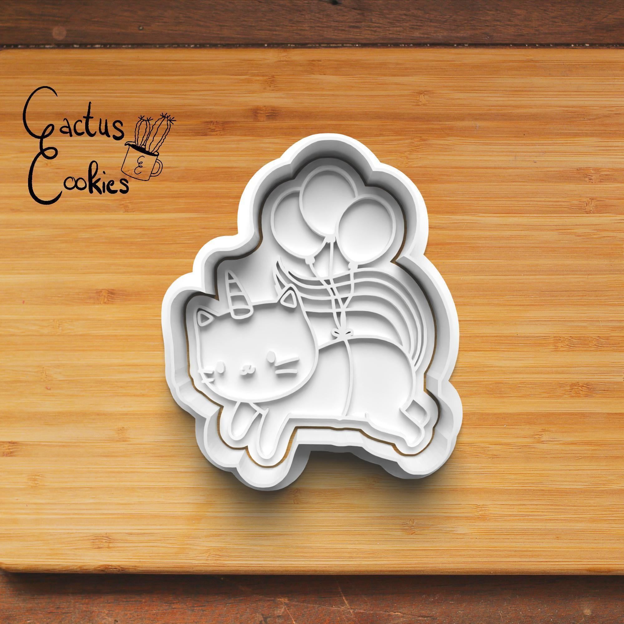 Unicorn Cat Cookie Cutter Stl File for 3d Printer 0249 3D print model_4