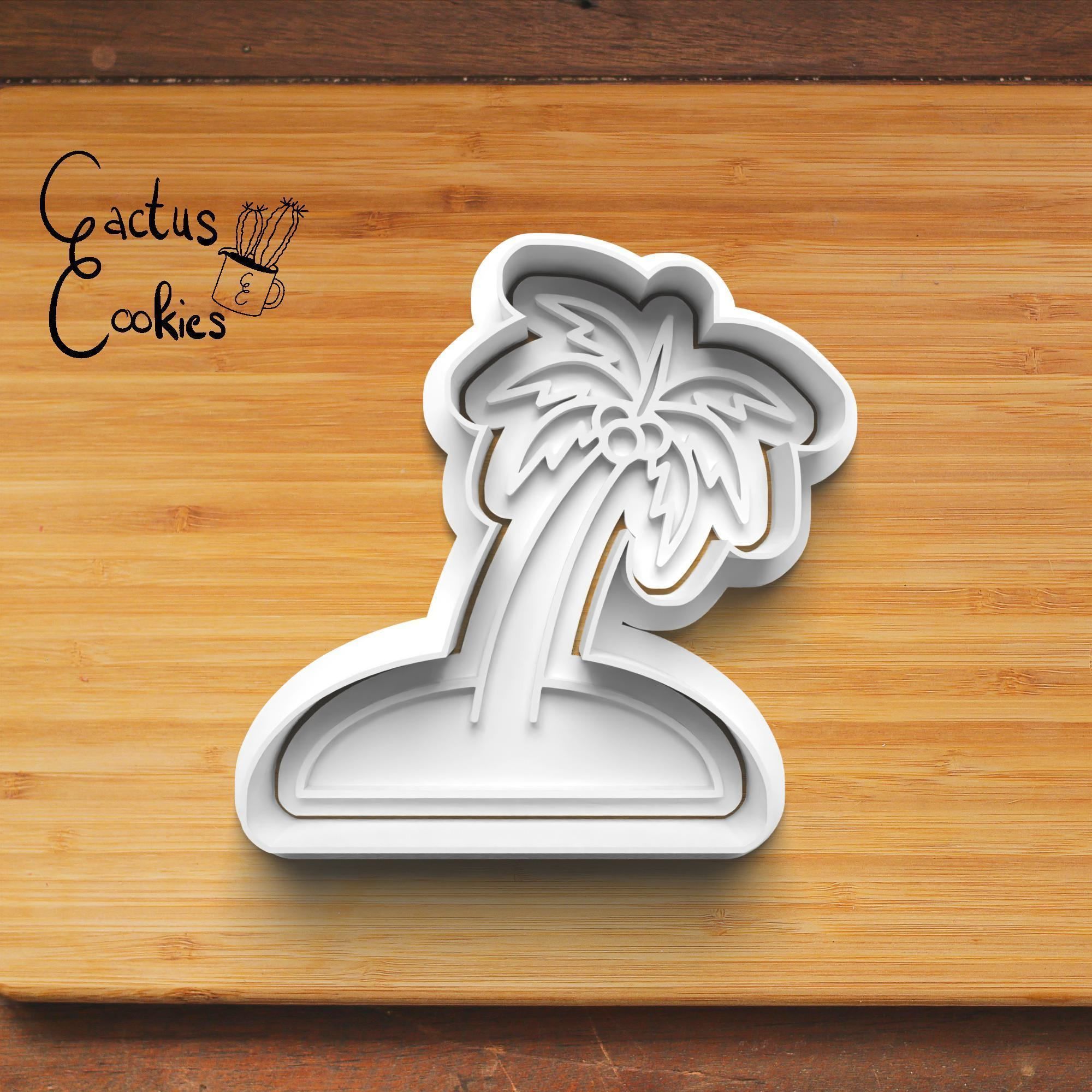 Tropical Holiday Cookie Cutter Stl File for 3d Printer 0299 3D print model_2