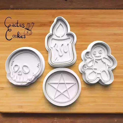 Voodoo Cookie Cutter Stl File for 3d Printer 0451 3D print model Voodoo Cookie Cutter Stl File for 3d Printer 0451 3D print model