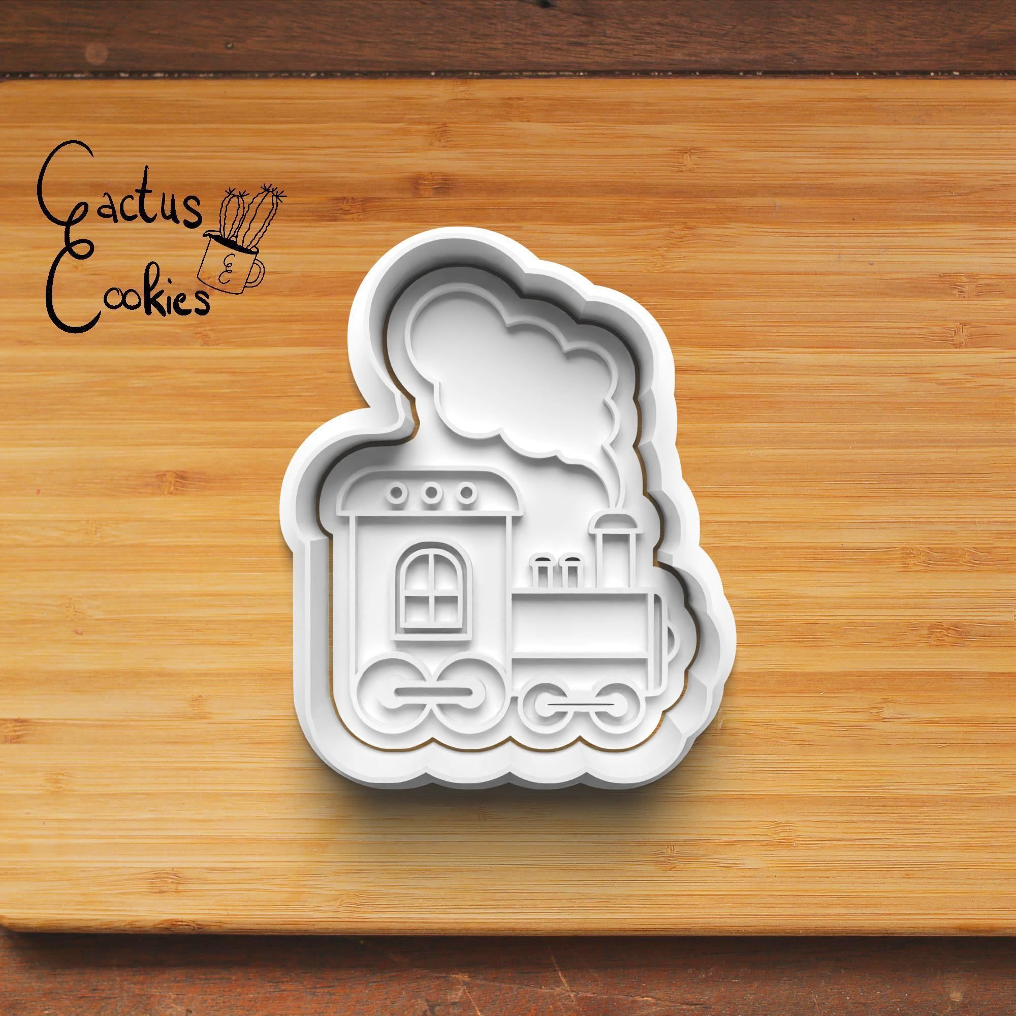 Train Cookie Cutter Stl File for 3d Printer 0484 3D print model_3