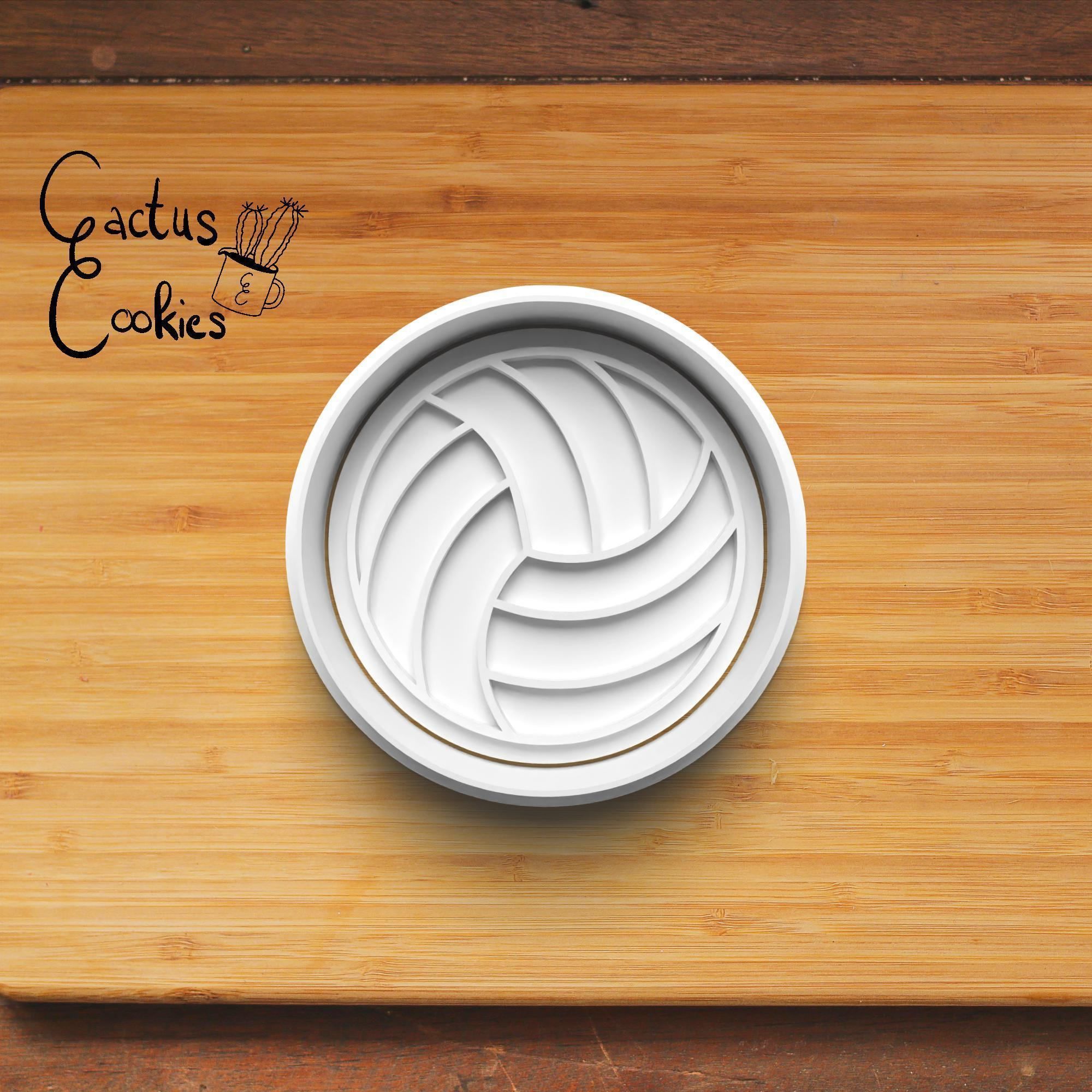 Volleyball Cookie Cutter Stl File for 3d Printer 0370 3D print model_2