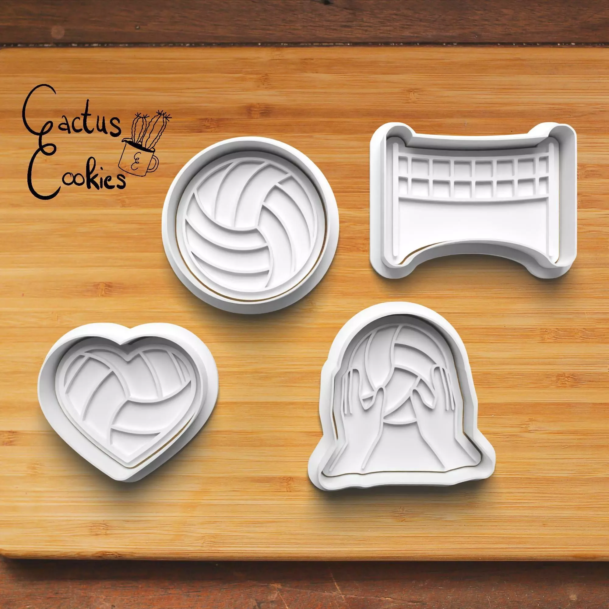 Volleyball Cookie Cutter Stl File for 3d Printer 0370 3D print model_0