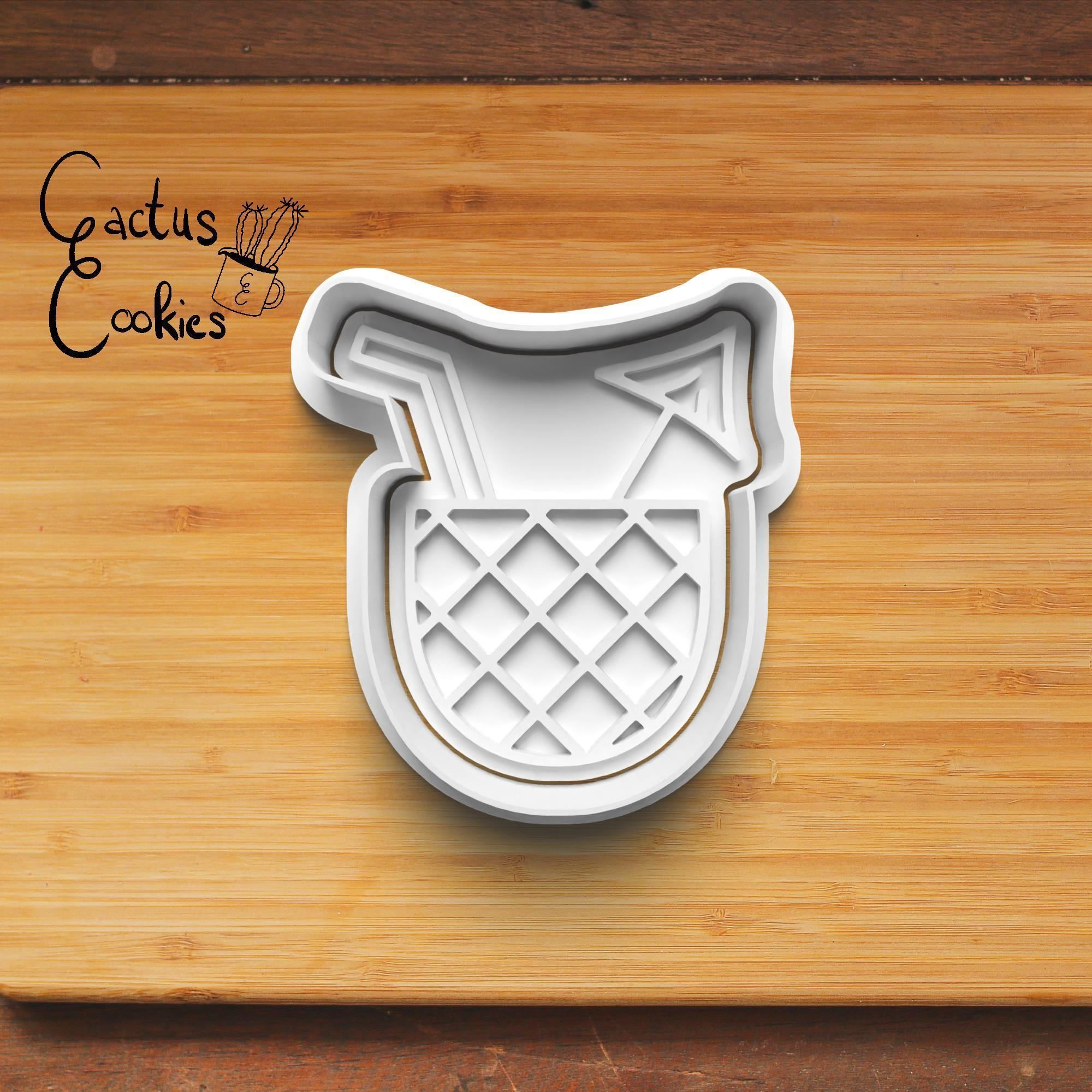 Tiki Party Cookie Cutter Stl File for 3d Printer 0248 3D print model_5
