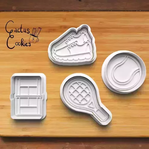 Tennis Cookie Cutter Stl File for 3d Printer 0367 3D print model