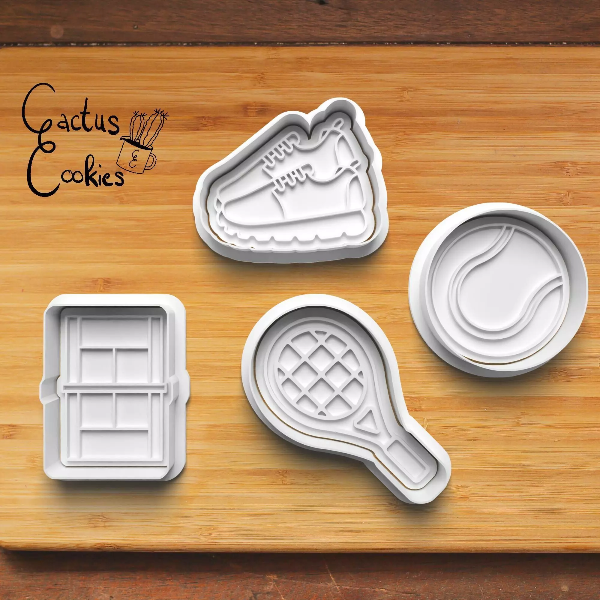 Tennis Cookie Cutter Stl File for 3d Printer 0367 3D print model_0