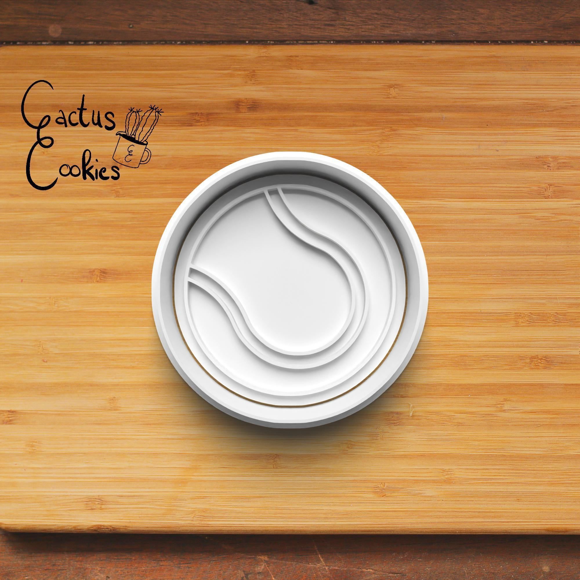 Tennis Cookie Cutter Stl File for 3d Printer 0367 3D print model_3