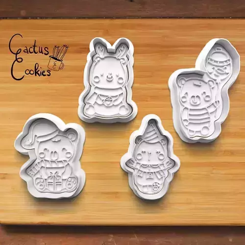 Teddys Cookie Cutter Stl File for 3d Printer 0183 3D print model Teddys Cookie Cutter Stl File for 3d Printer 0183 3D print model