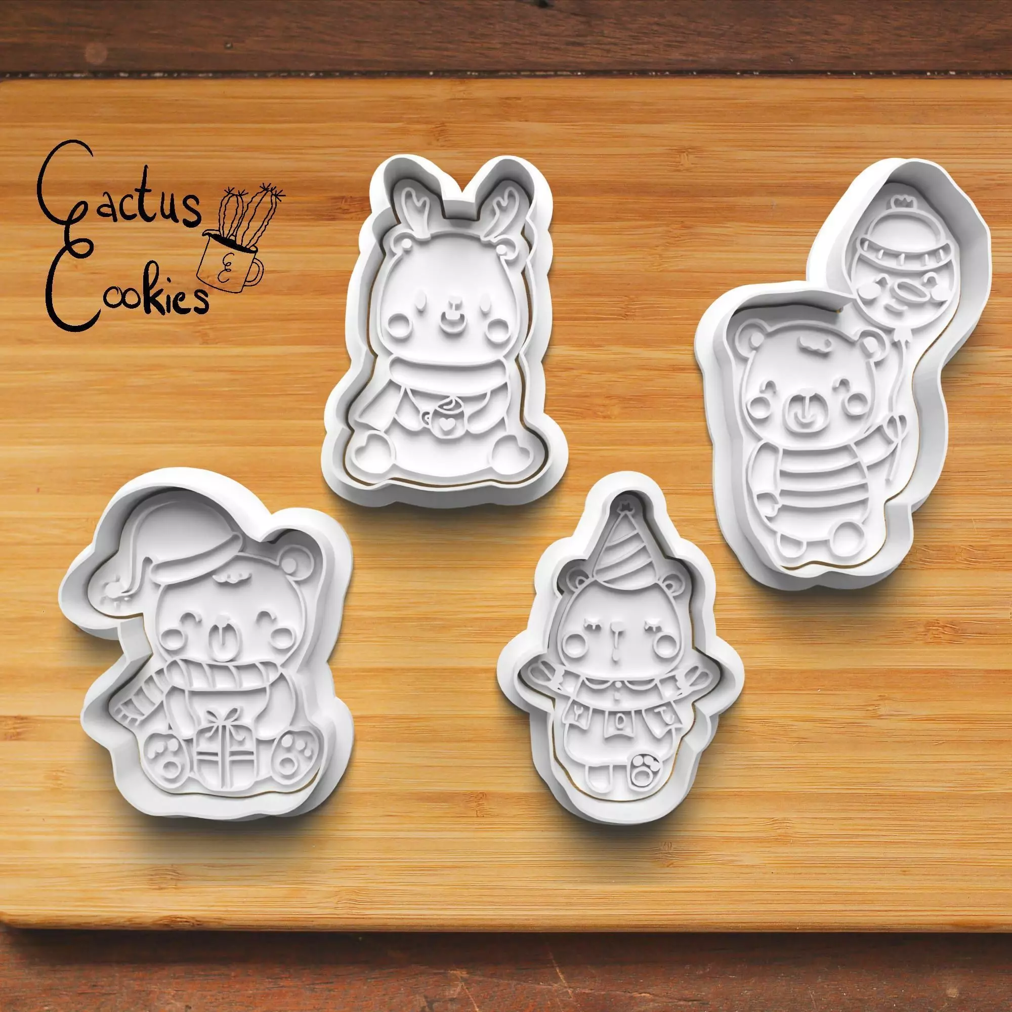 Teddys Cookie Cutter Stl File for 3d Printer 0183 3D print model_0