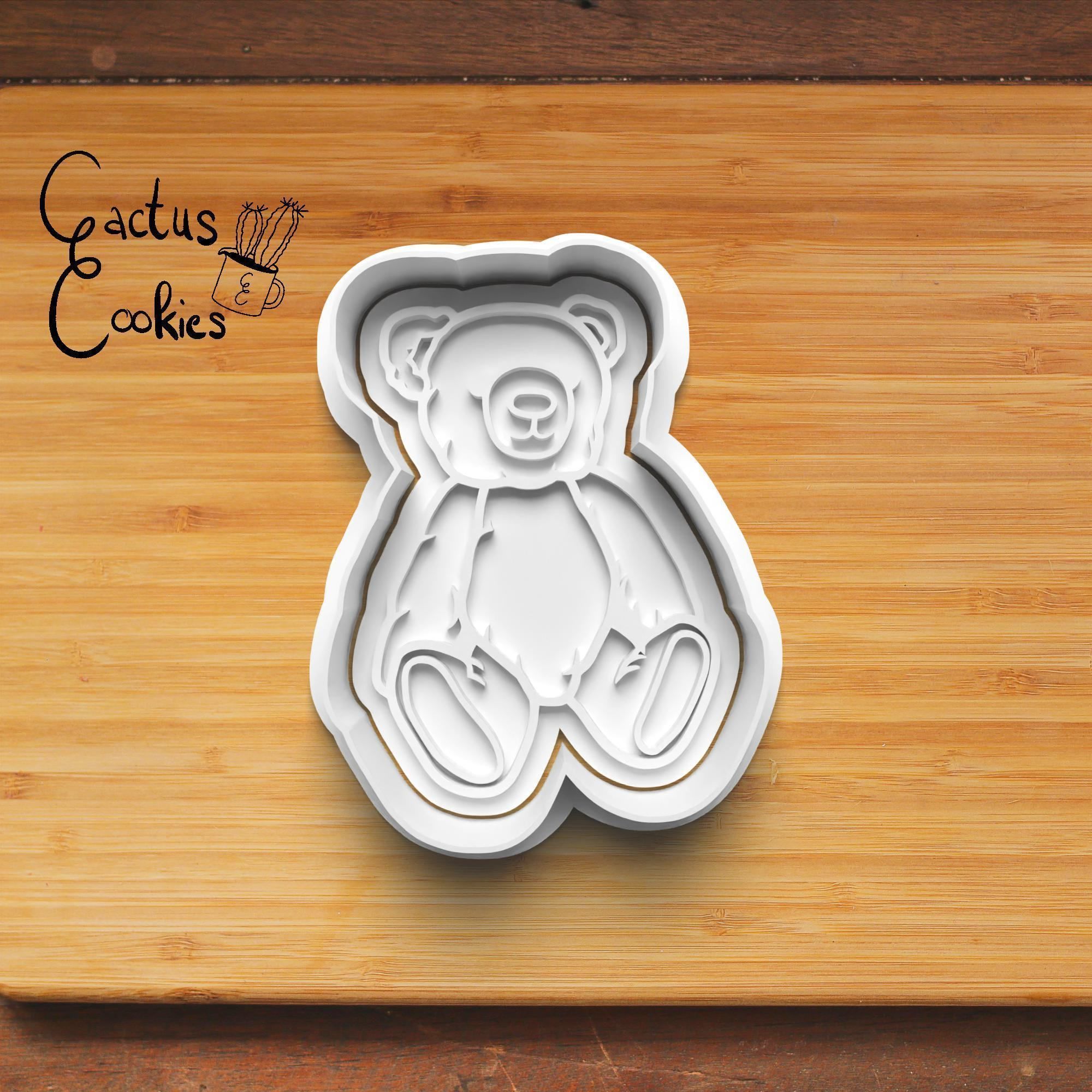 Teddy Bears Cookie Cutter Stl File for 3d Printer 0400 3D print model_2