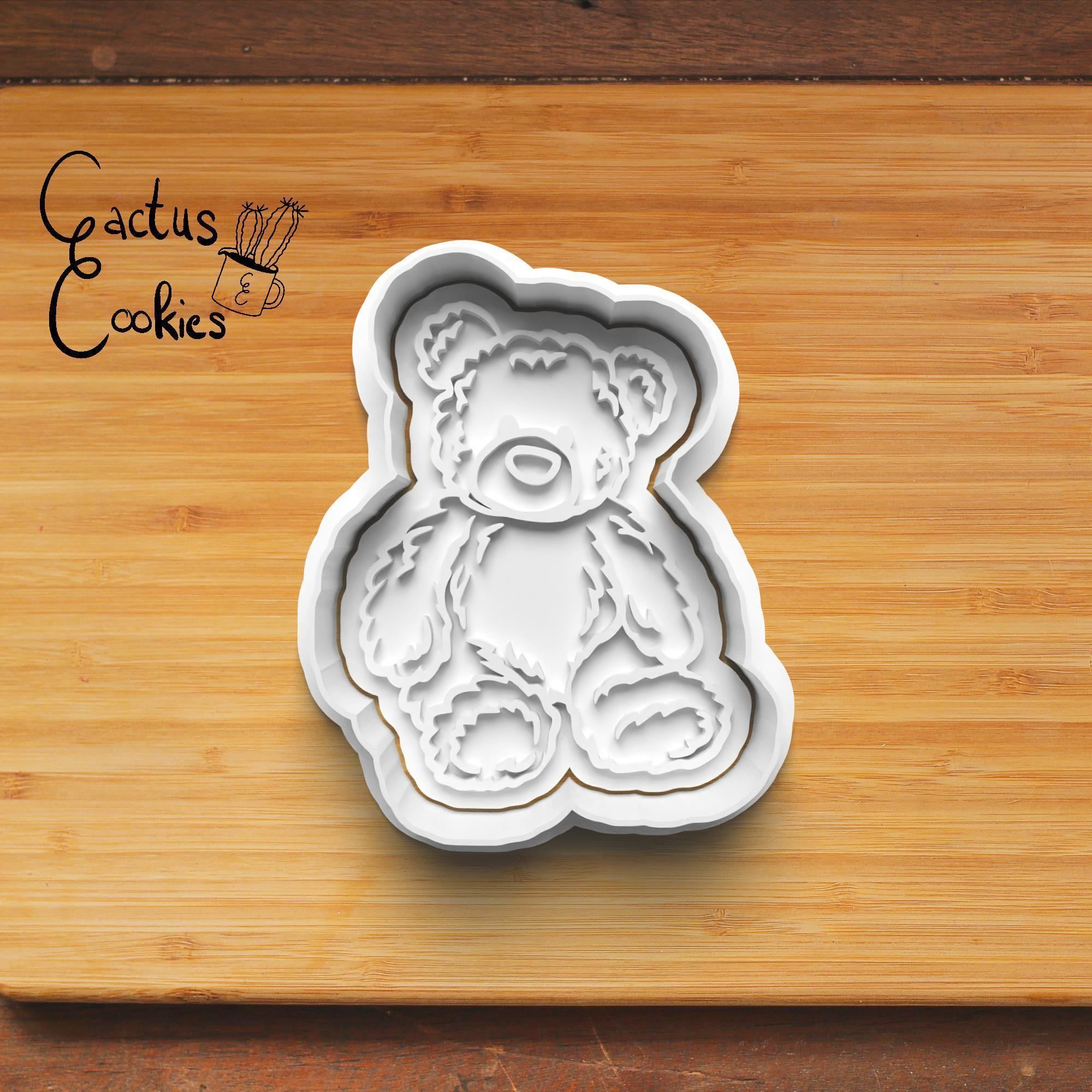 Teddy Bears Cookie Cutter Stl File for 3d Printer 0400 3D print model_3