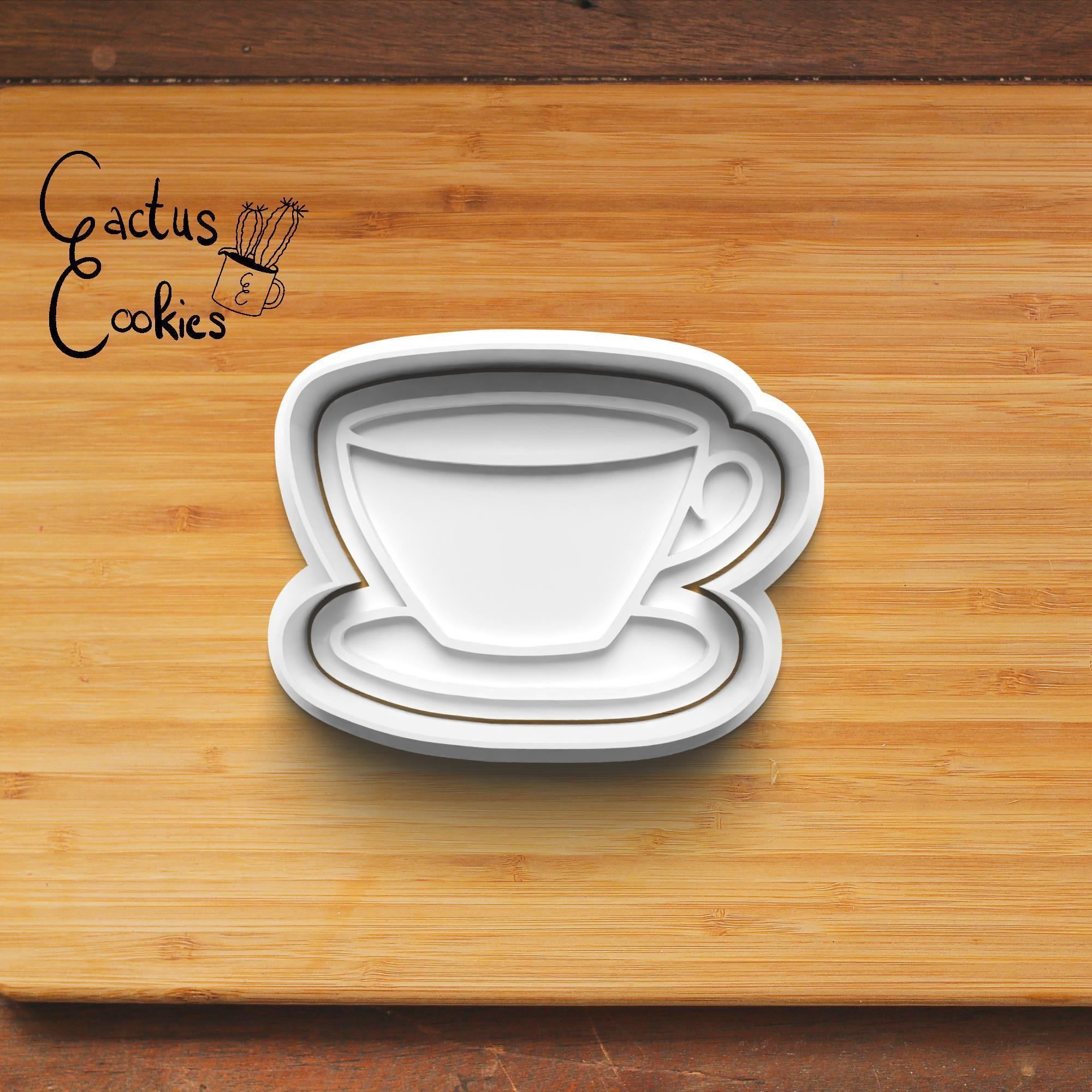 Tea Party Cookie Cutter Stl File for 3d Printer 0356 3D print model_3