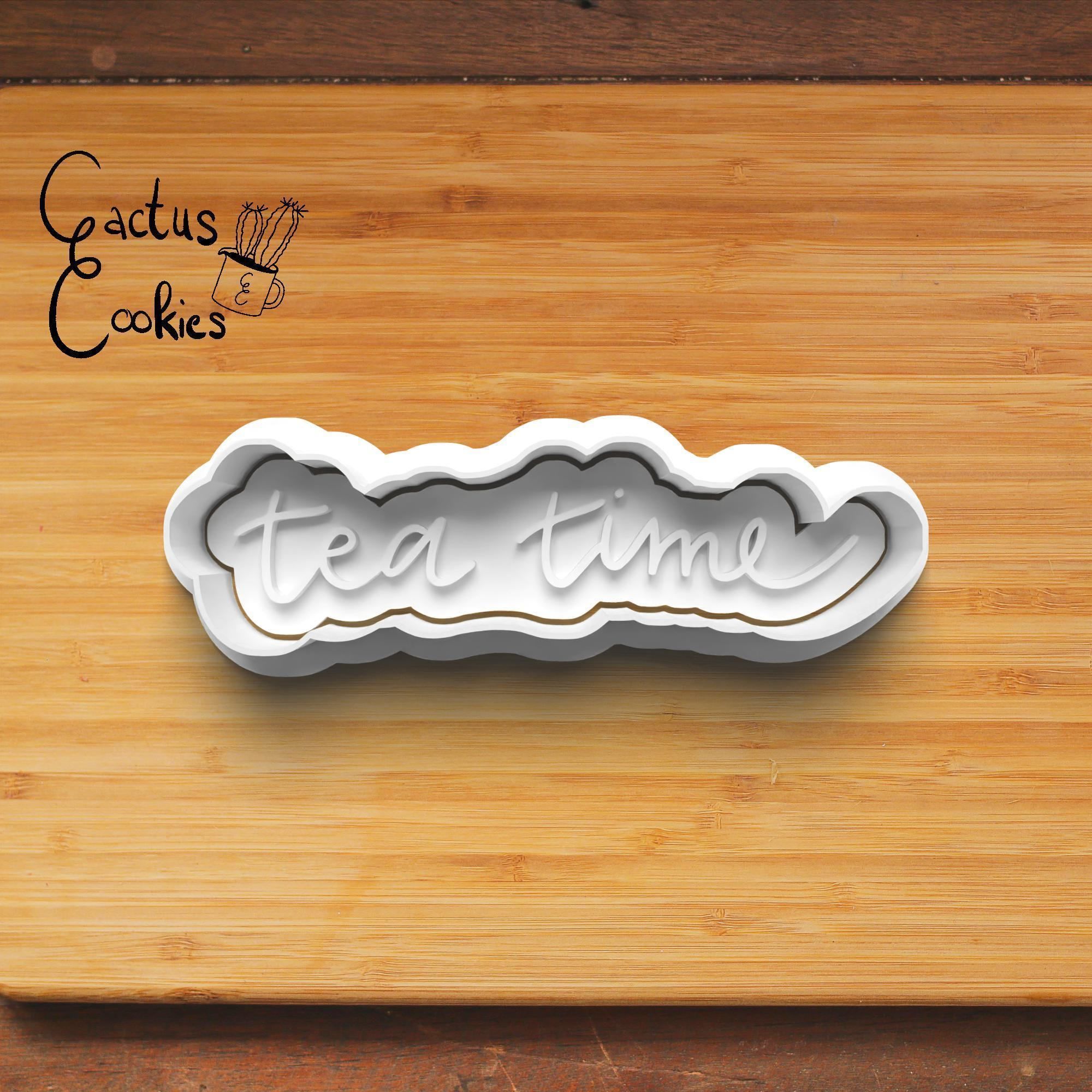 Tea Party Cookie Cutter Stl File for 3d Printer 0356 3D print model_4