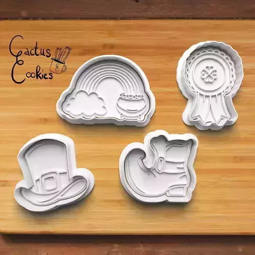 Sant Patricks Day Cookie Cutter Stl File for 3d Printer 0286 3D print model Sant Patricks Day Cookie Cutter Stl File for 3d Printer 0286 3D print model