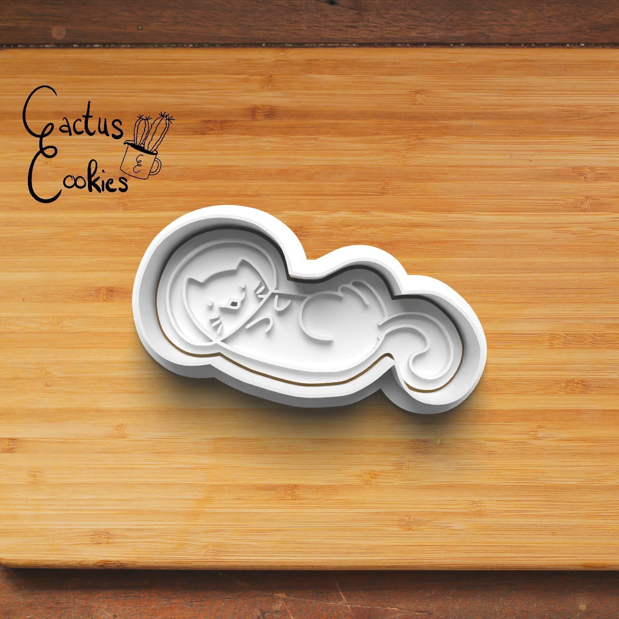 Spacecat Cookie Cutter Stl File for 3d Printer 0188 3D print model_4