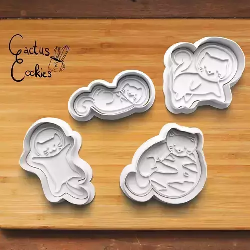 Spacecat Cookie Cutter Stl File for 3d Printer 0188 3D print model Spacecat Cookie Cutter Stl File for 3d Printer 0188 3D print model