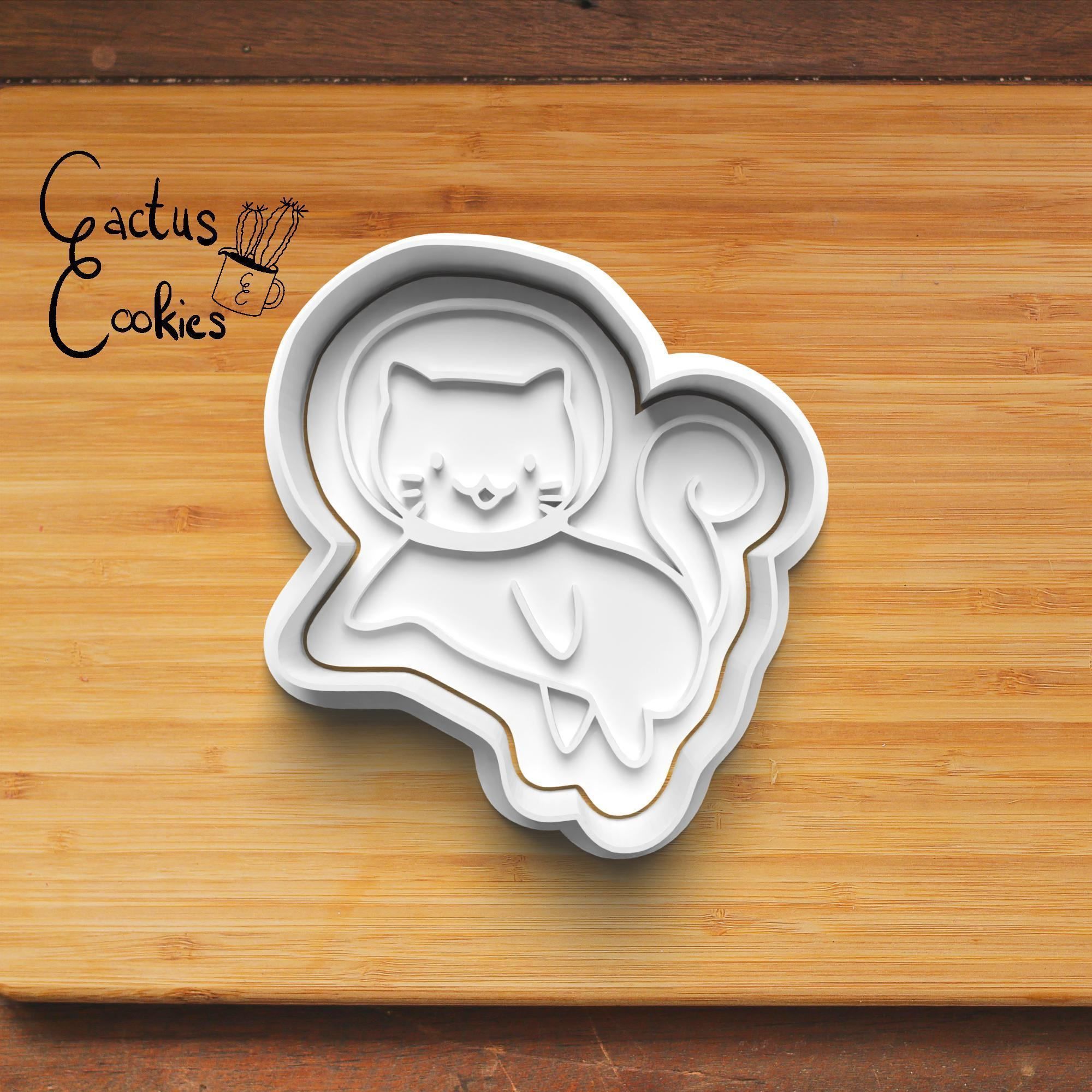 Spacecat Cookie Cutter Stl File for 3d Printer 0188 3D print model_3