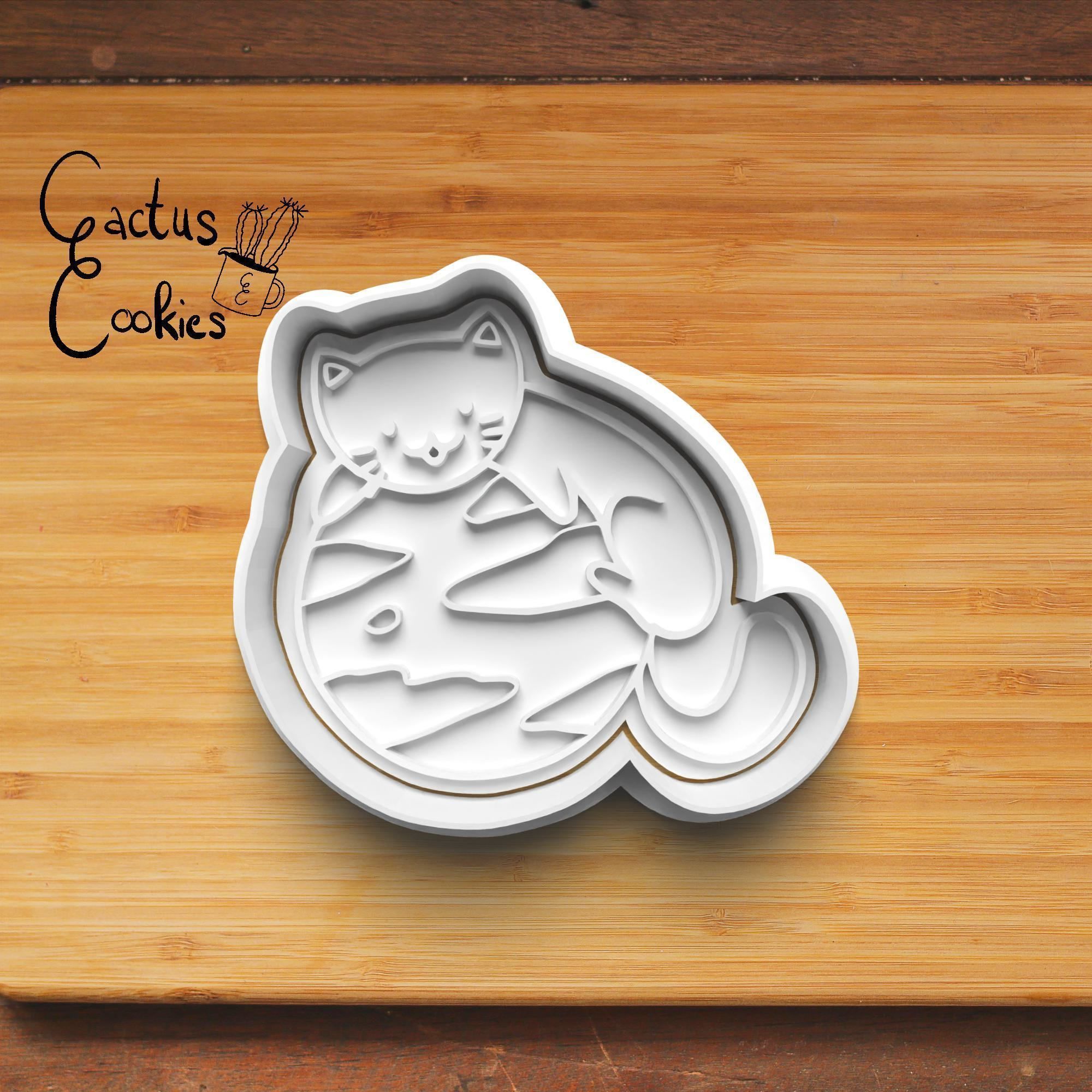 Spacecat Cookie Cutter Stl File for 3d Printer 0188 3D print model_5