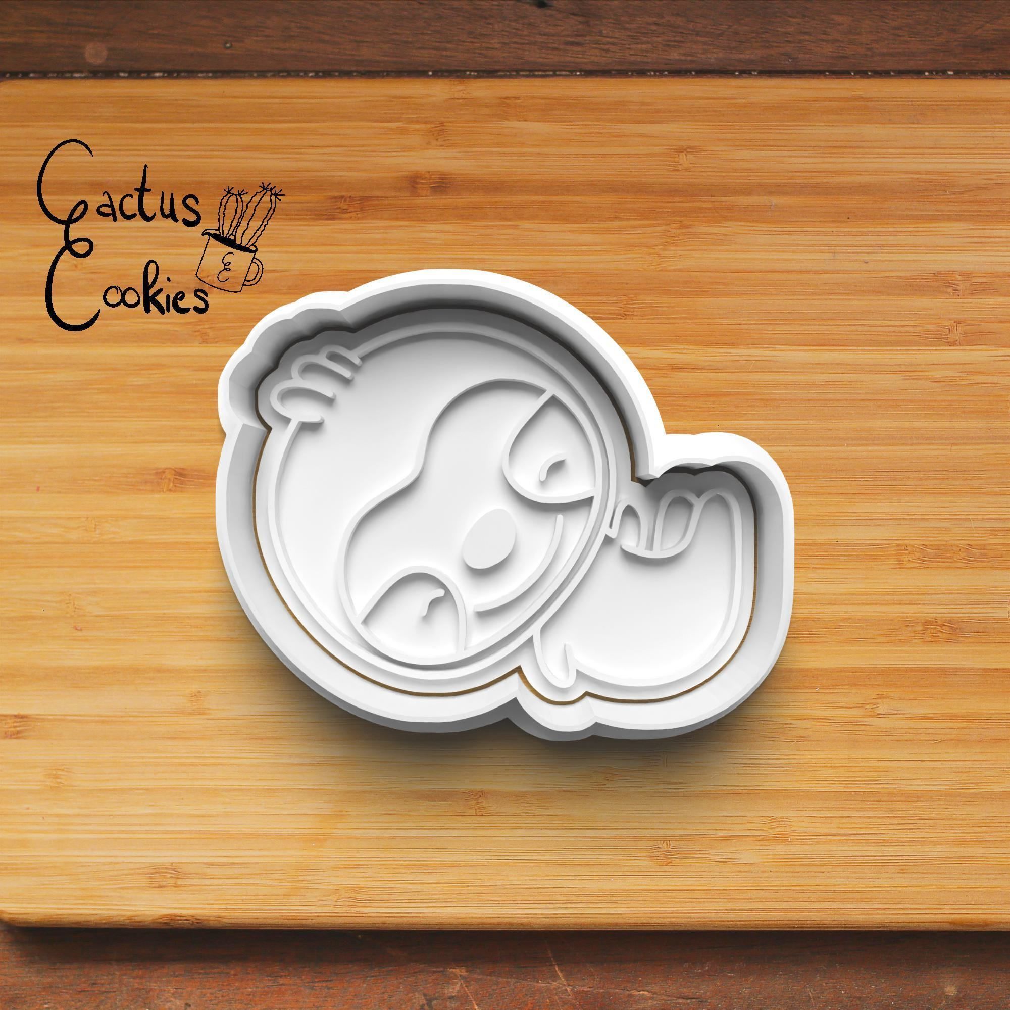 Sloth Cookie Cutter Stl File for 3d Printer 0247 3D print model_5