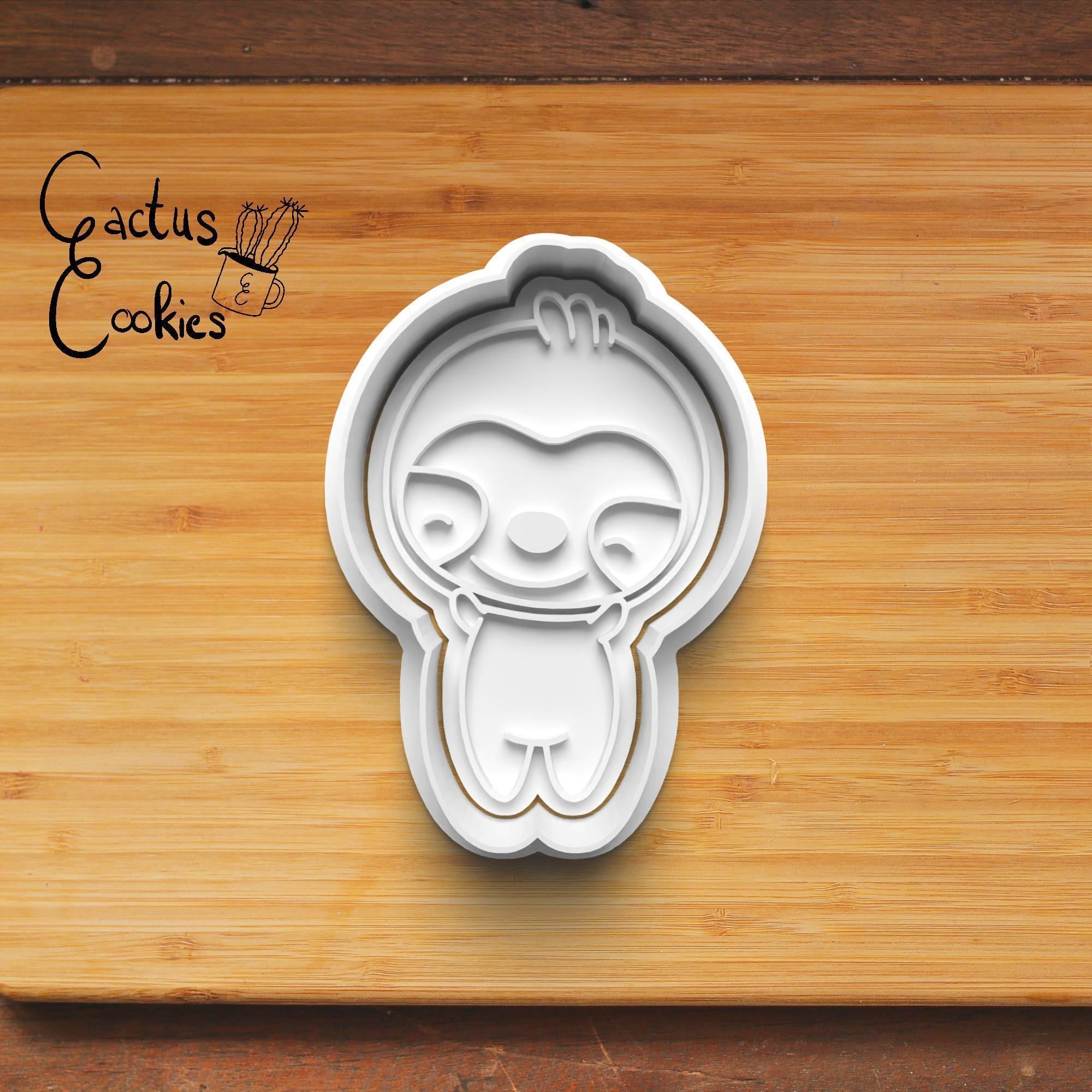 Sloth Cookie Cutter Stl File for 3d Printer 0247 3D print model_3