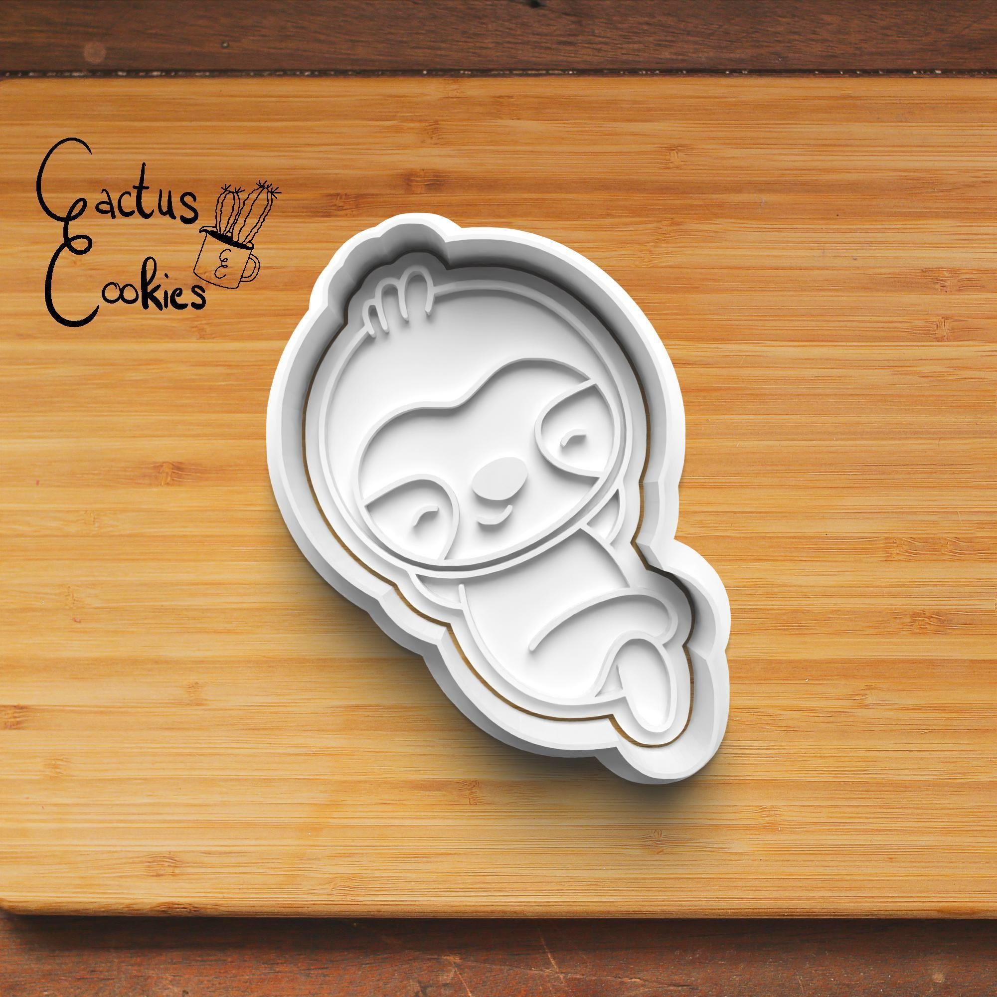 Sloth Cookie Cutter Stl File for 3d Printer 0247 3D print model_4
