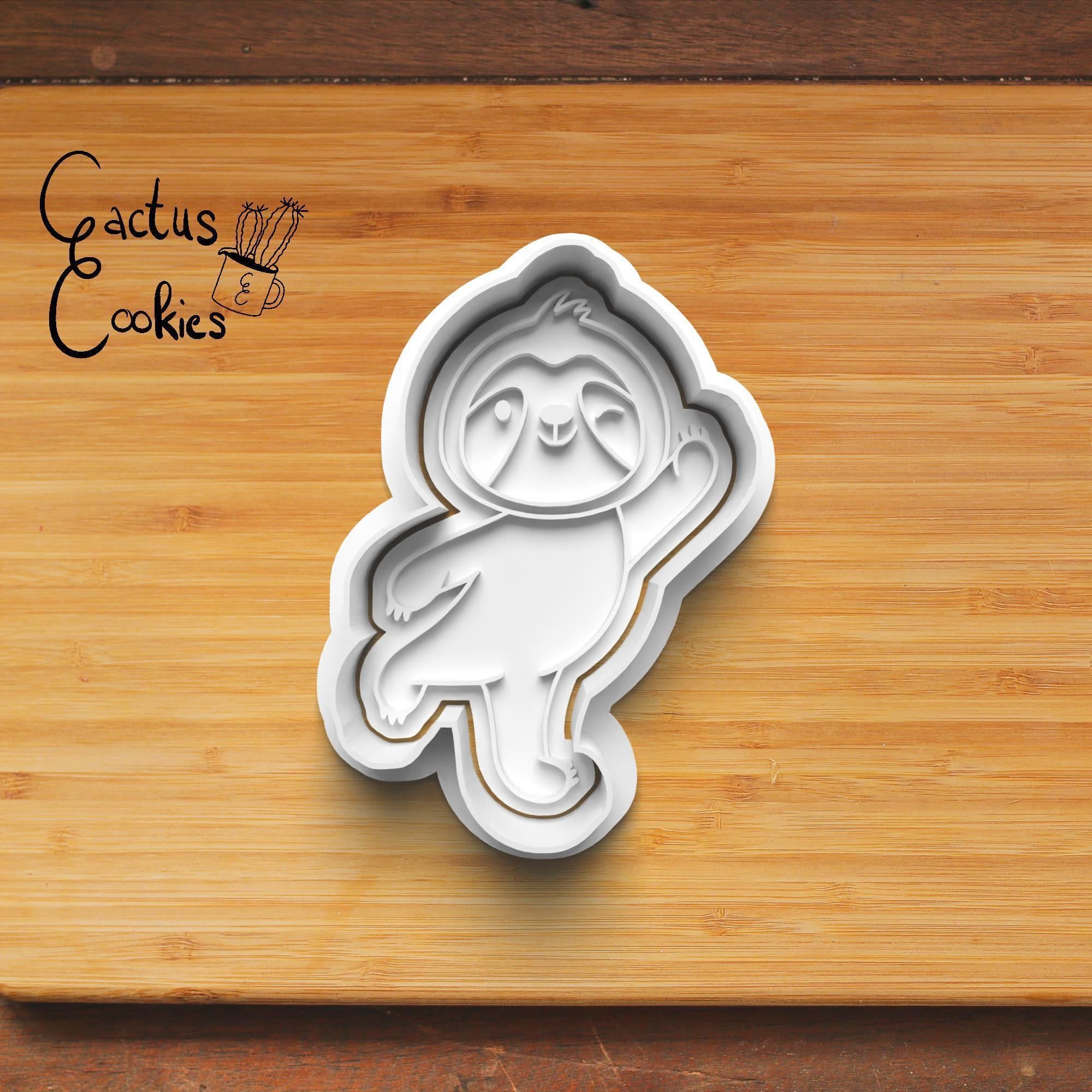 Sloth Cookie Cutter Stl File for 3d Printer 0232 3D print model_3
