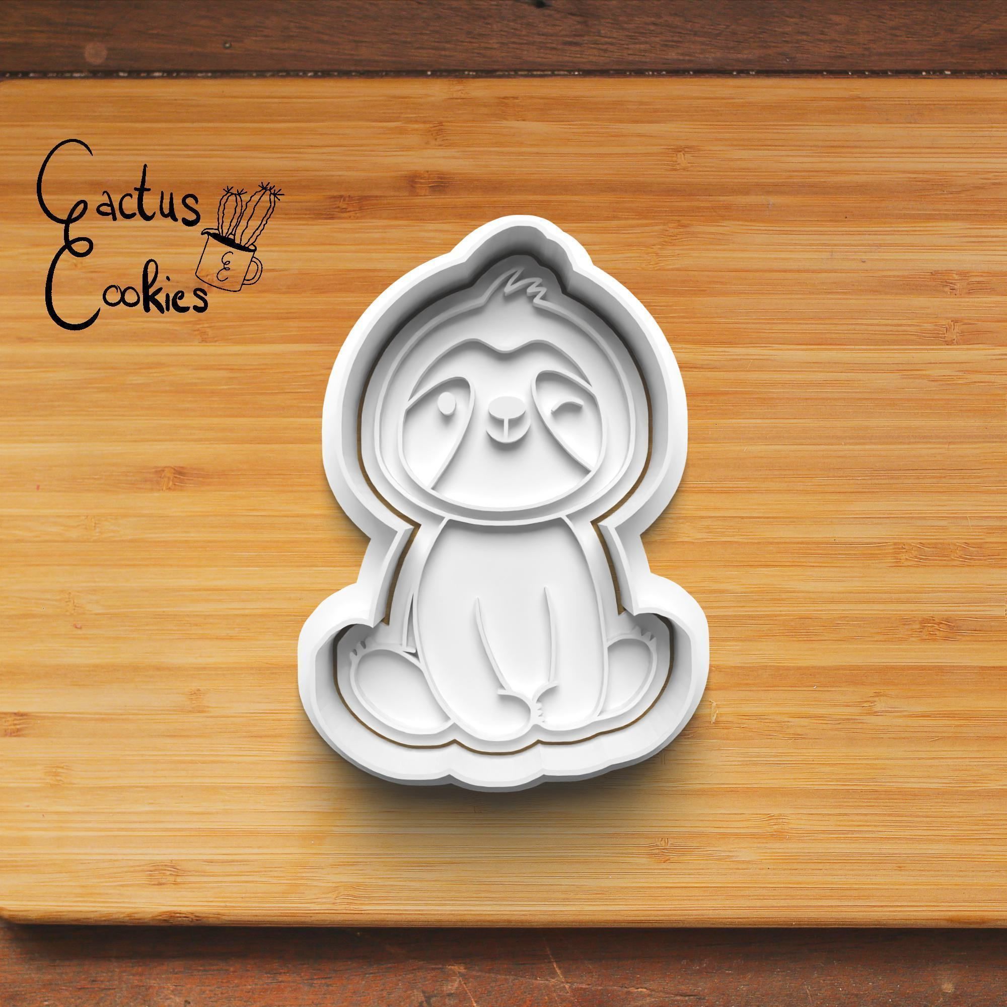 Sloth Cookie Cutter Stl File for 3d Printer 0232 3D print model_4