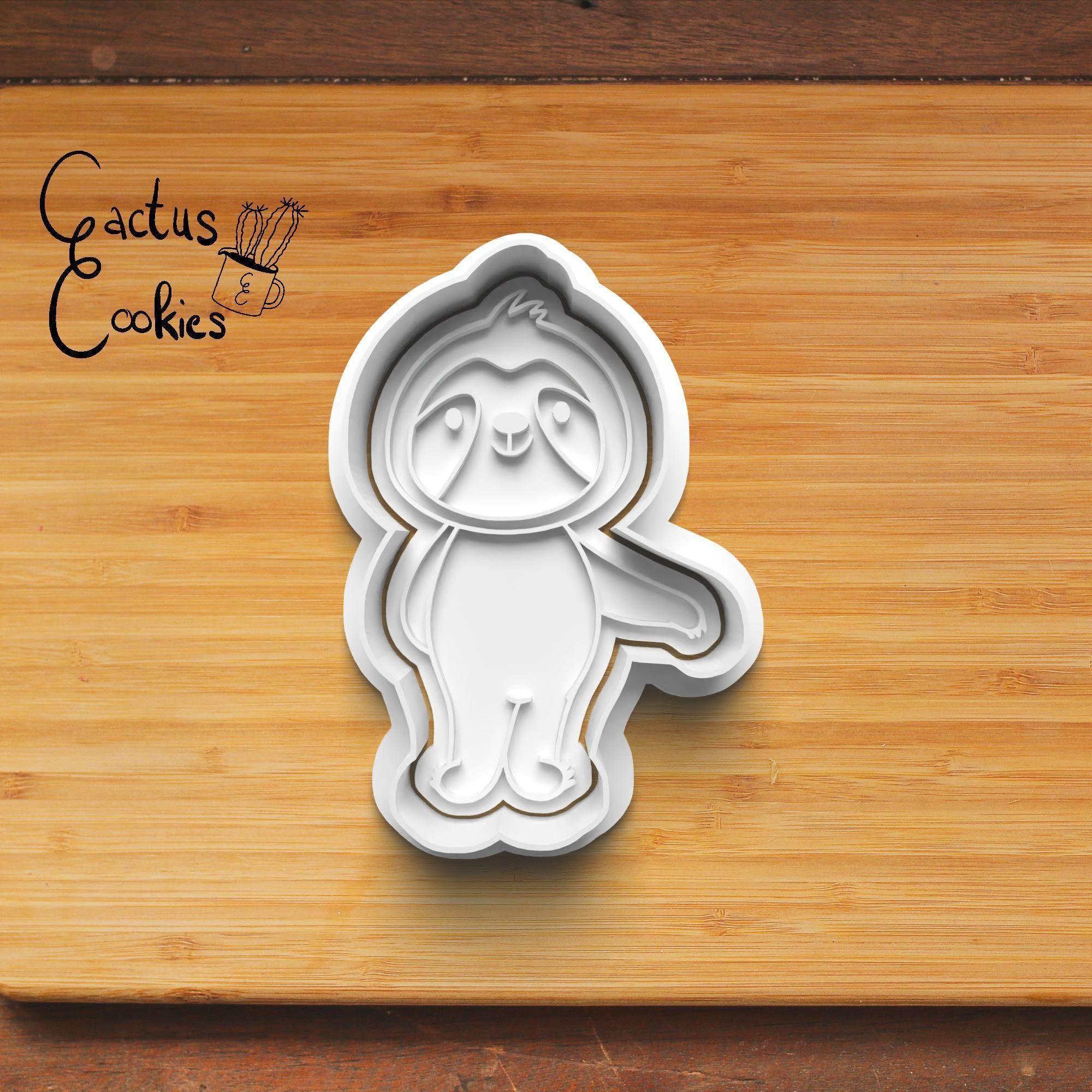 Sloth Cookie Cutter Stl File for 3d Printer 0232 3D print model_5