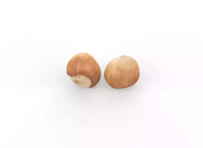 Hazelnuts low poly v001 Low-poly 3D model