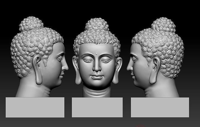 Buddha Head 3D model 3D model
