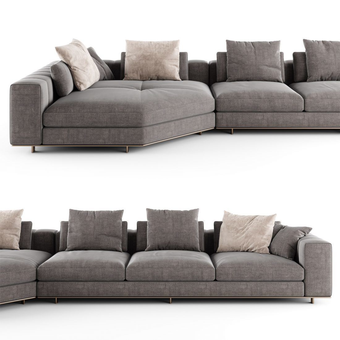 Modern Freeman sofa 02 3D model_1