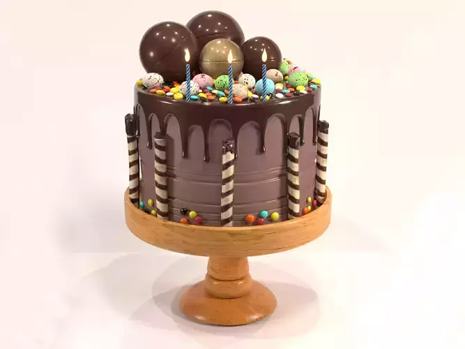 Birthday Cake 3D model