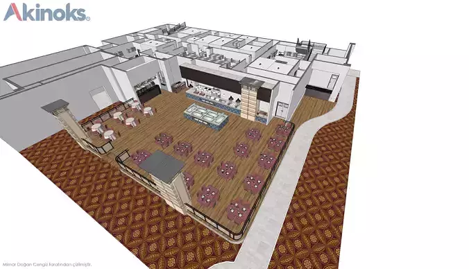 Casino Commercial Kitchen Bar Open Buffet and Cold Rooms