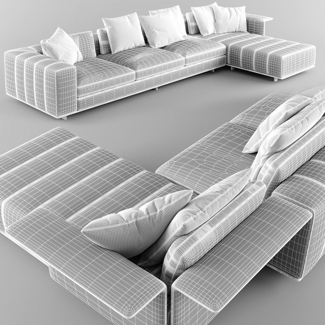 Modern FREEMAN sofa 03 3D model_4