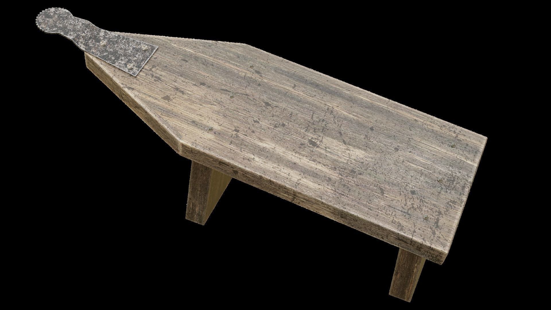 Thai Coconut scraper 3D model_6