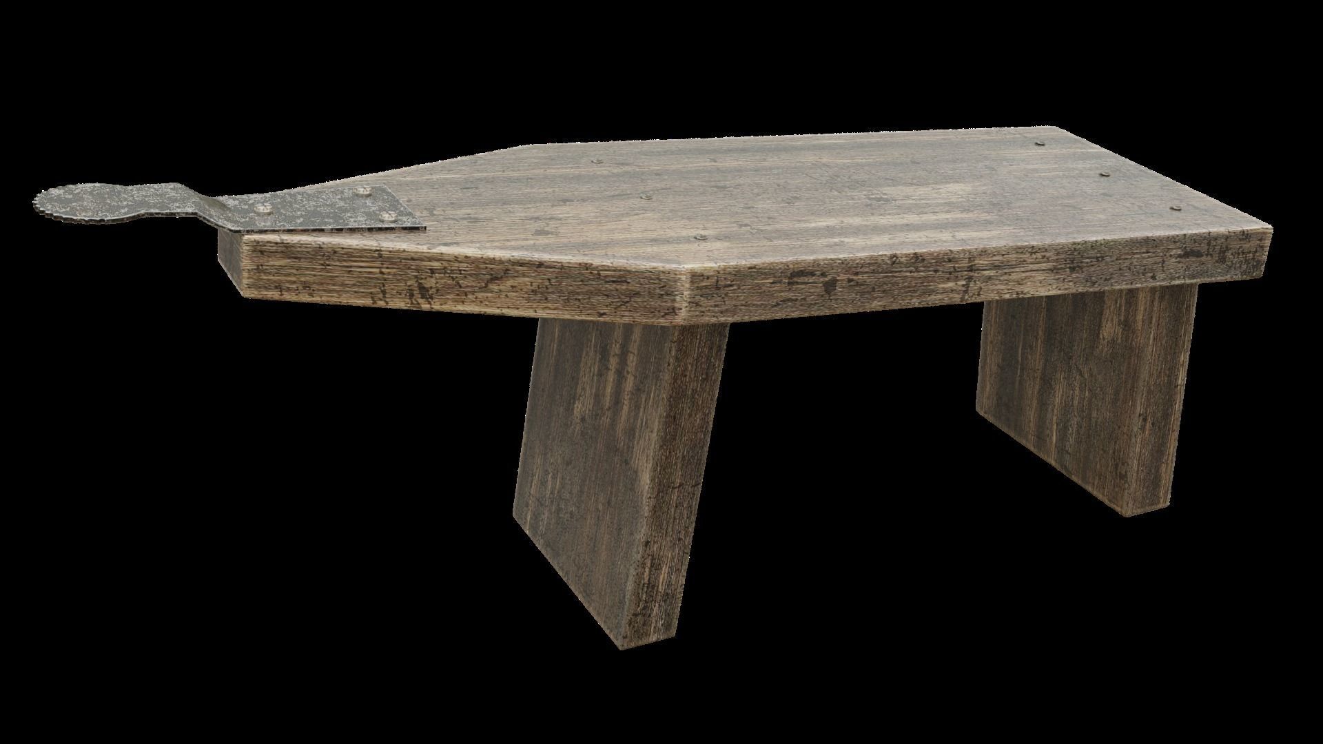 Thai Coconut scraper 3D model_3