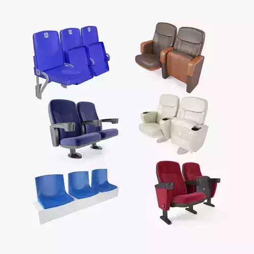 Stadium Seats Collection 3D model