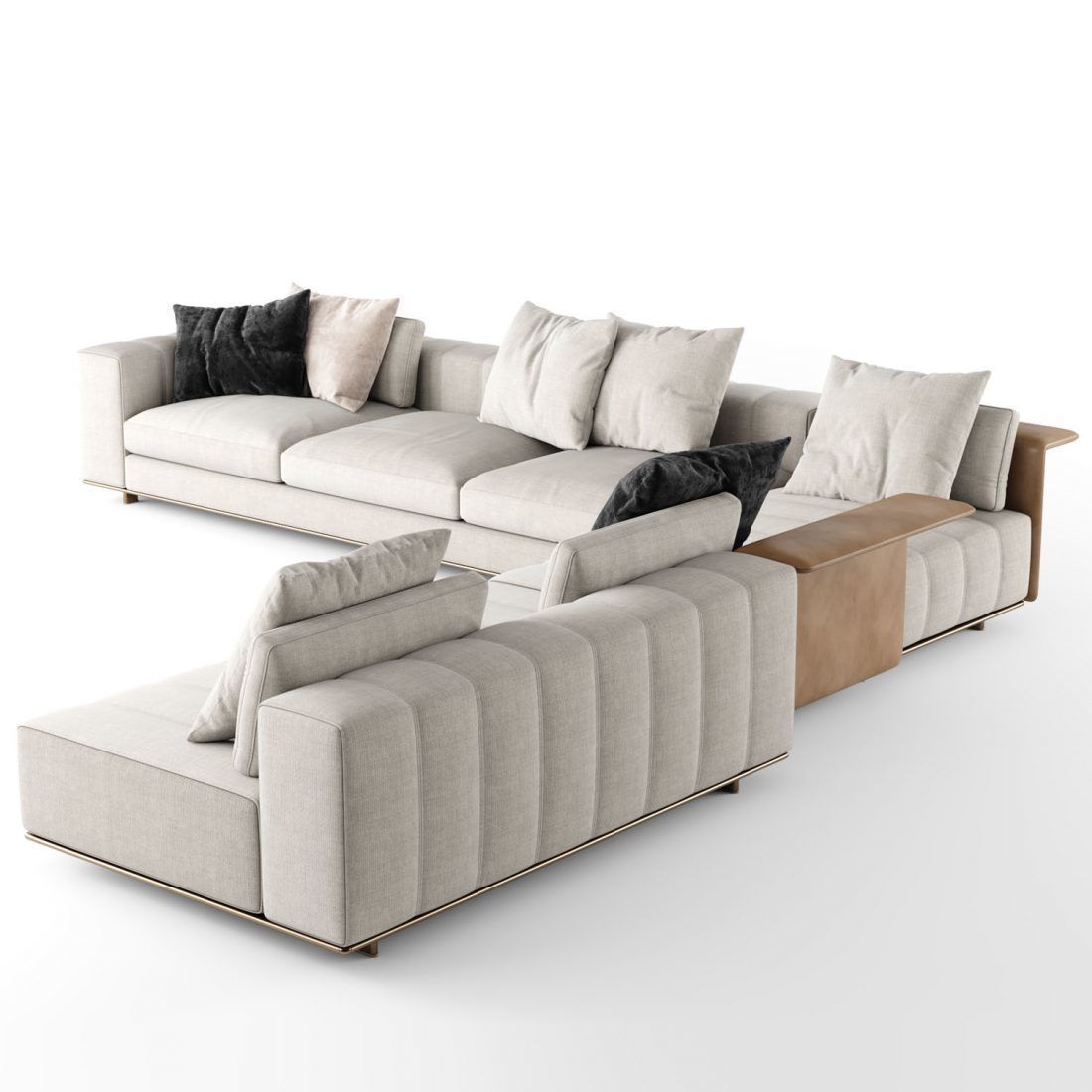 Modern Freeman Sofa 05 3D model_1