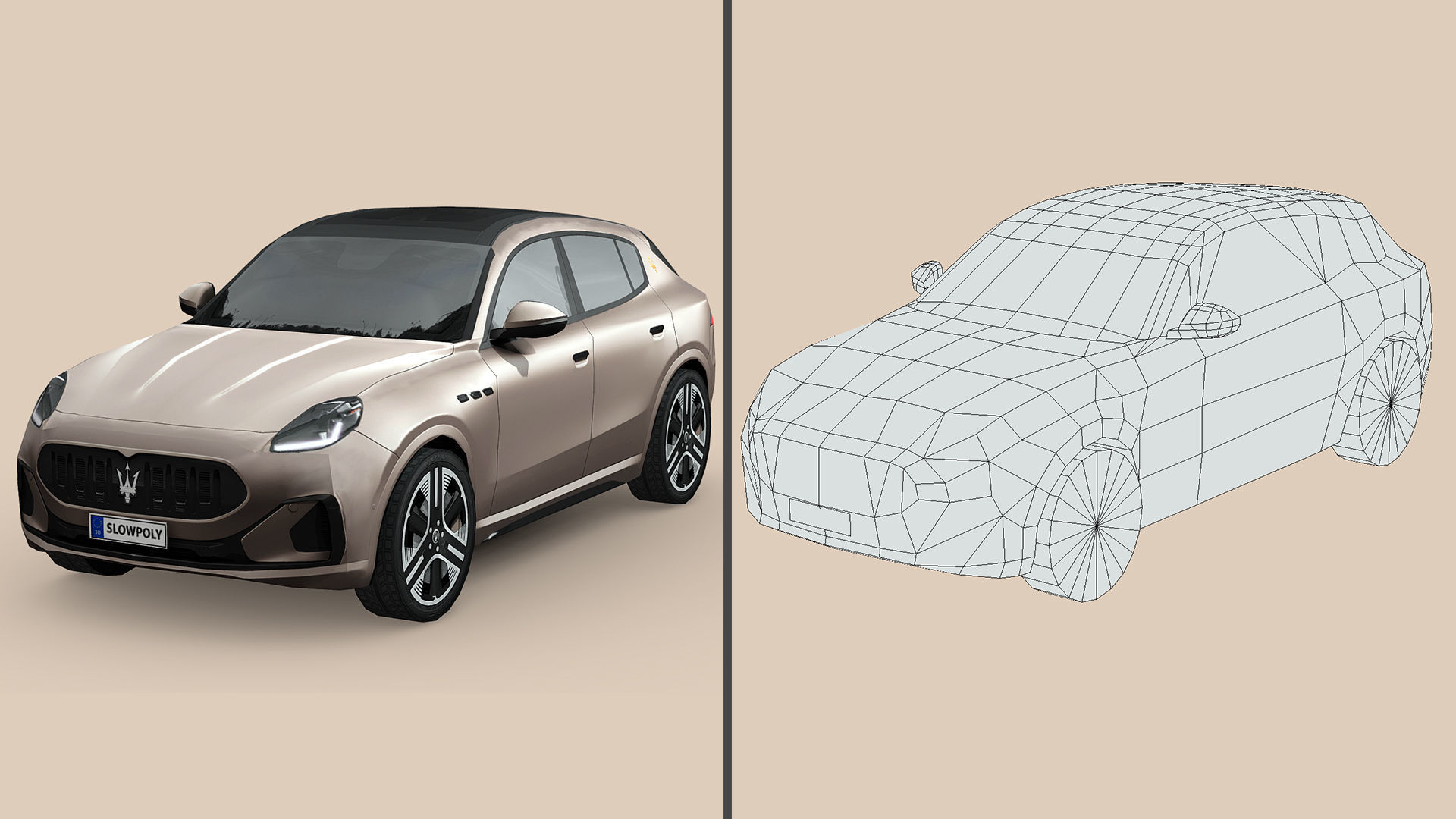 Low-Poly Car Pack 005 - Luxury Lineup 3D Model Collection_7