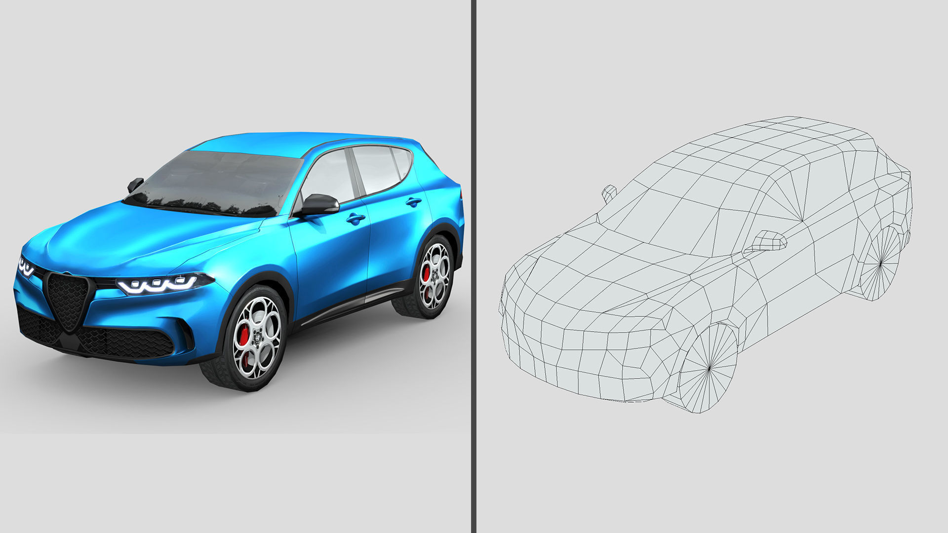 Low-Poly Car Pack 005 - Luxury Lineup 3D Model Collection_3