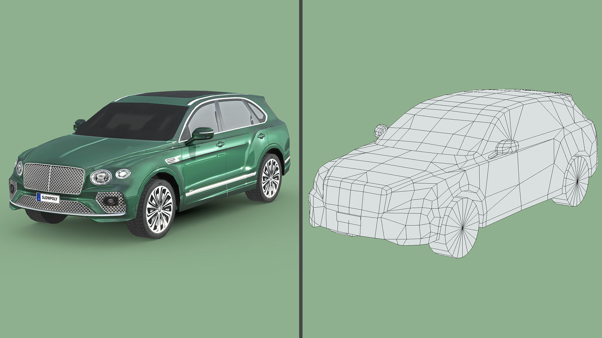 Low-Poly Car Pack 005 - Luxury Lineup 3D Model Collection_14