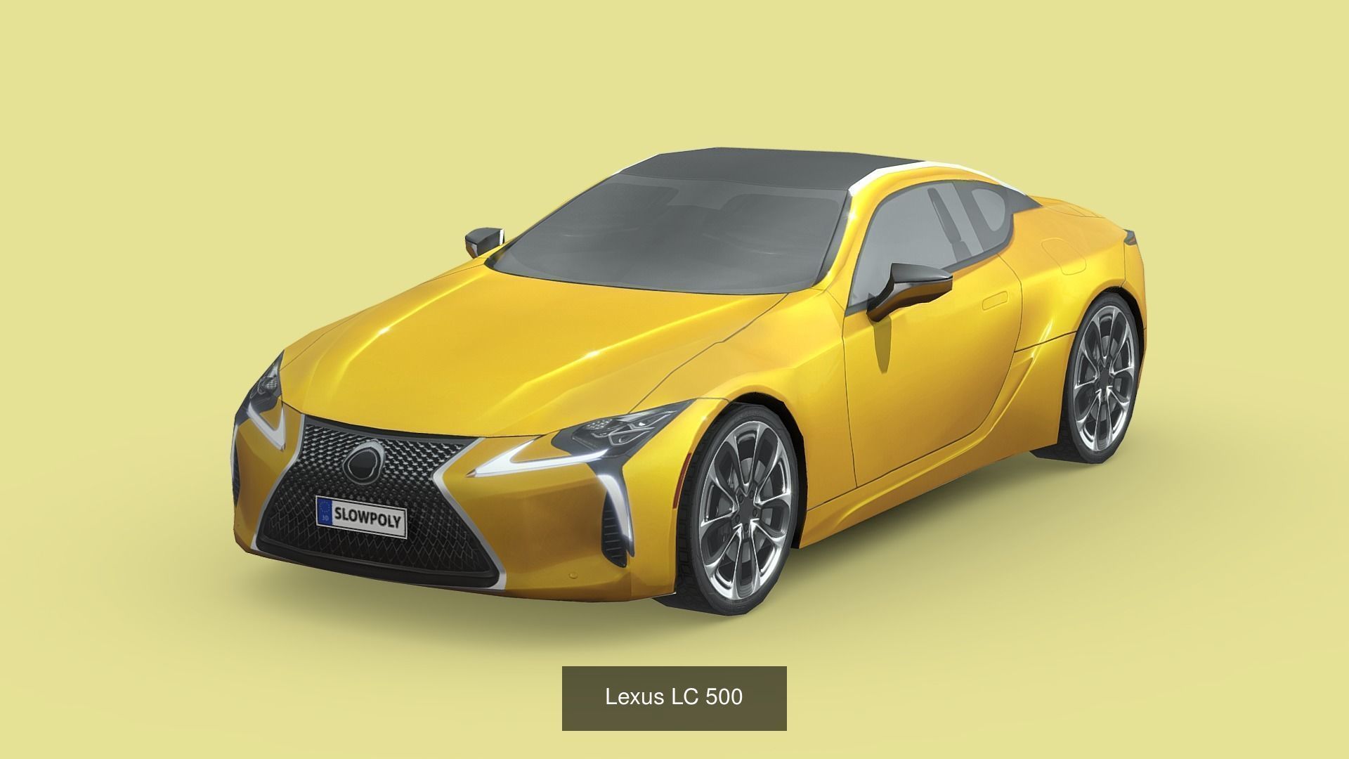 Low-Poly Car Pack 005 - Luxury Lineup 3D Model Collection_11