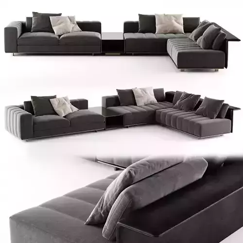 Modern Freeman Sofa 06 3D model