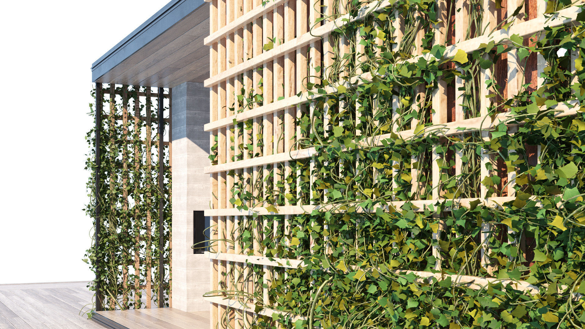 Furnished pergola 3d model Low-poly 3D model_2