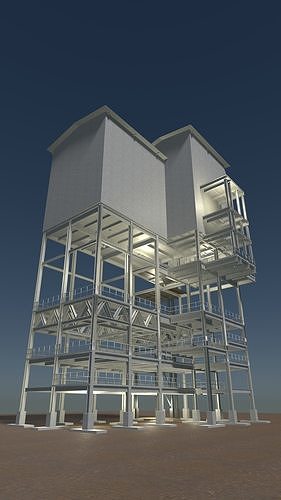 Industrial building 23zz36 3D model