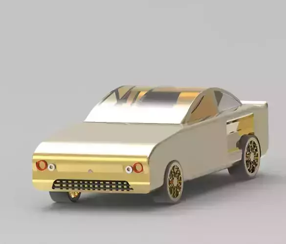 Drag car Free 3D model