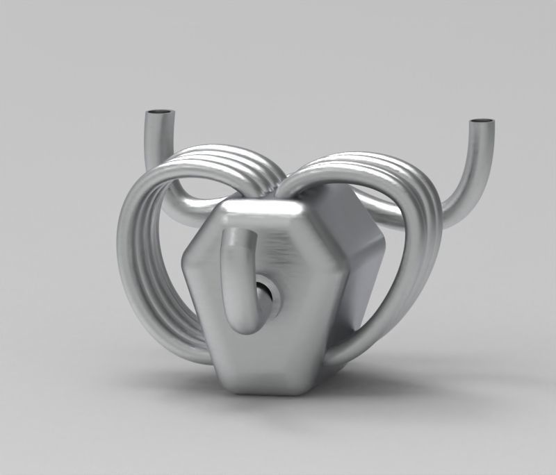 Drag car Free 3D model_7