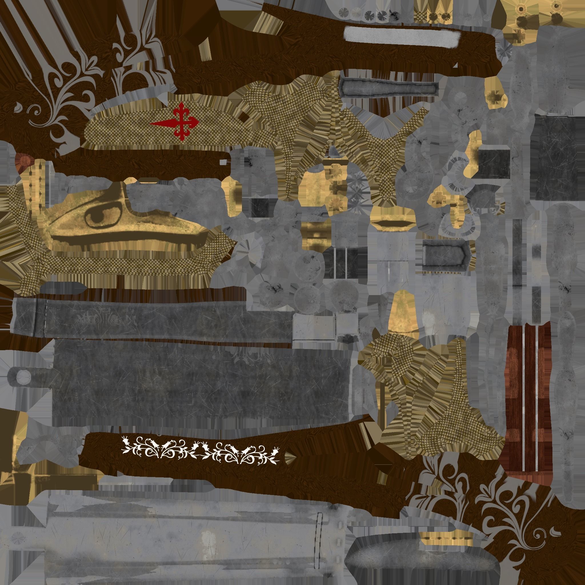 Steampunk gun  3D model_6