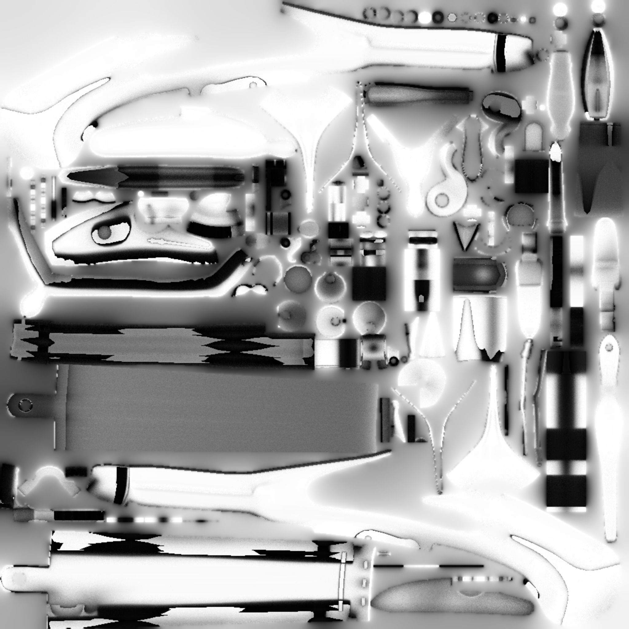 Steampunk gun  3D model_3