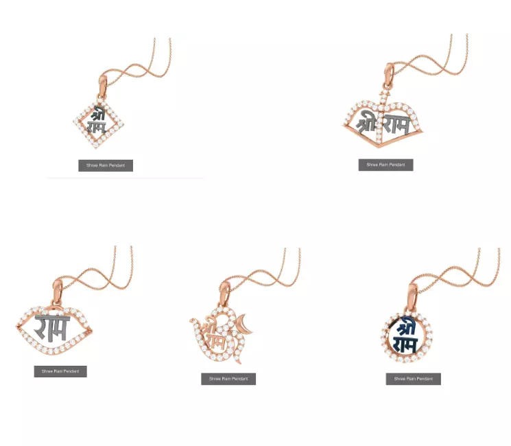 5 Shree Ram Pendant 3D Model Collection_0